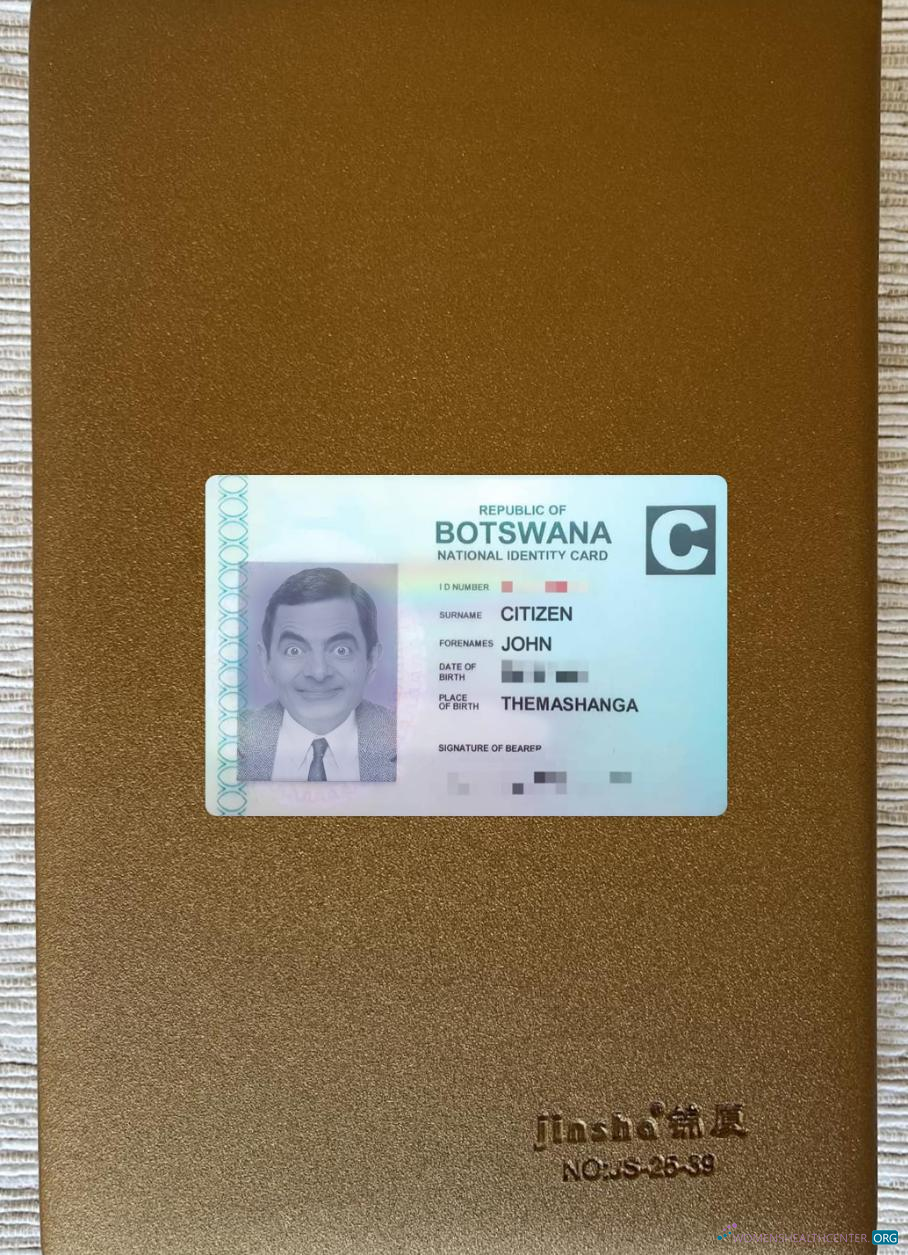 Download Botswana national ID card photolook front Photoshop template
